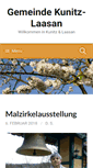 Mobile Screenshot of kunitz-laasan.de